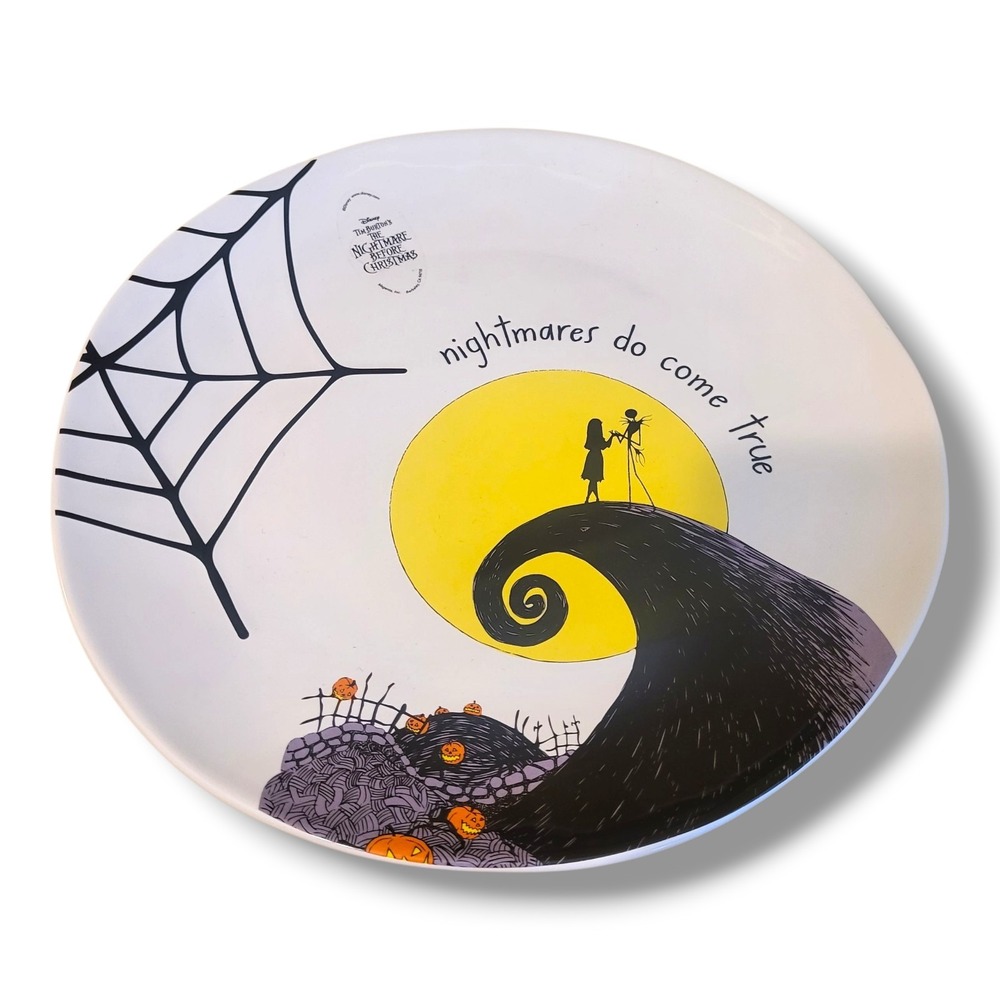 Rae Dunn Disney Nightmare Before Christmas "Nightmares Do Come True" 11" Plate